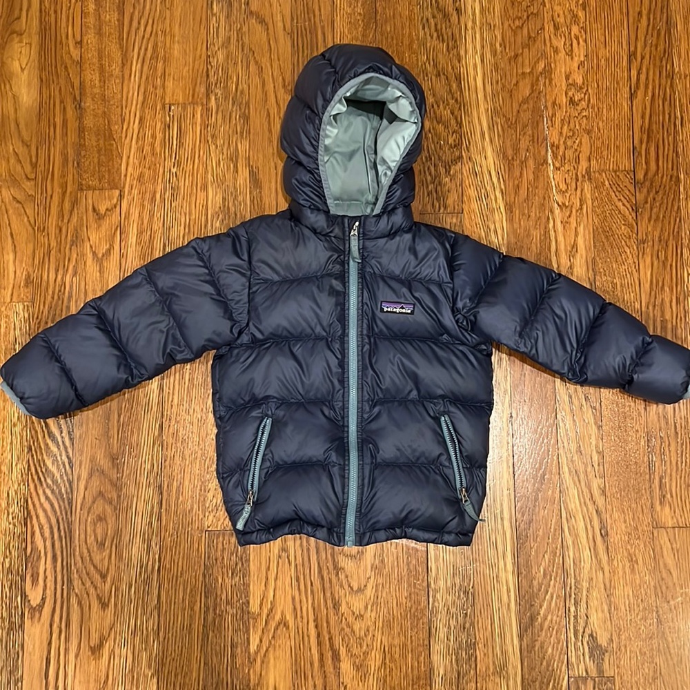Patagonia Hi Loft Navy Blue Down Jacket